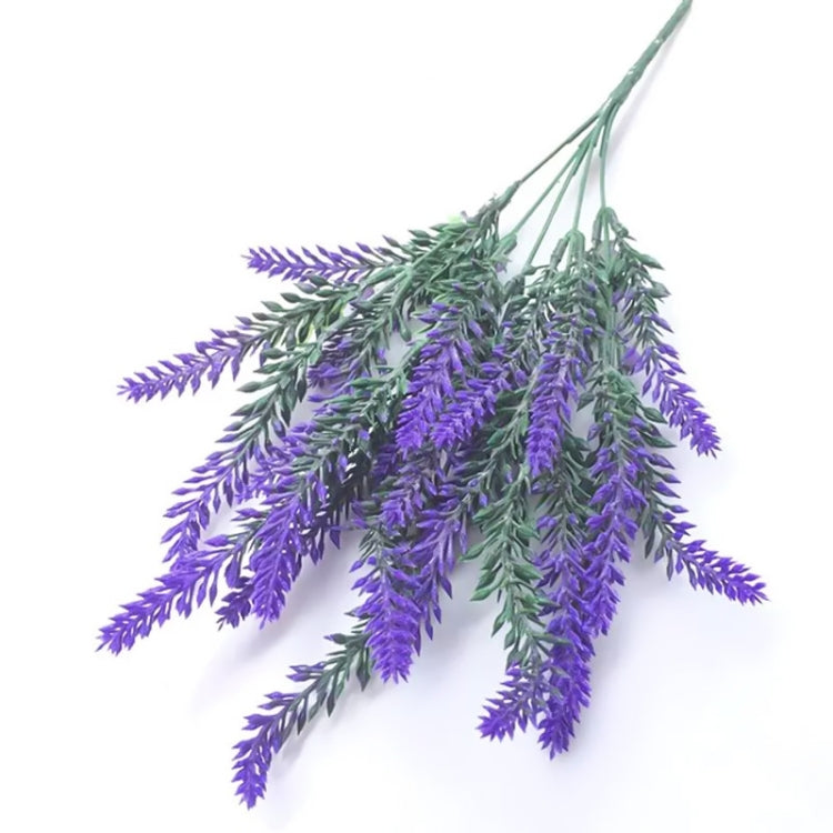 5 PCS Romantic Lavender Flower Silk Artificial Flowers Fake Flowers Grain Decorative Simulation Plants