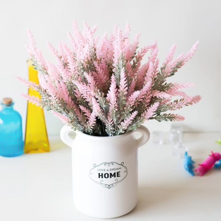 5 PCS Romantic Lavender Flower Silk Artificial Flowers Fake Flowers Grain Decorative Simulation Plants