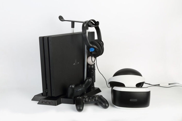 Portable Charge Stand Base Movable Charging Station Stand Storage Dual Controller Charging Station For PS4 and PS VR Headset