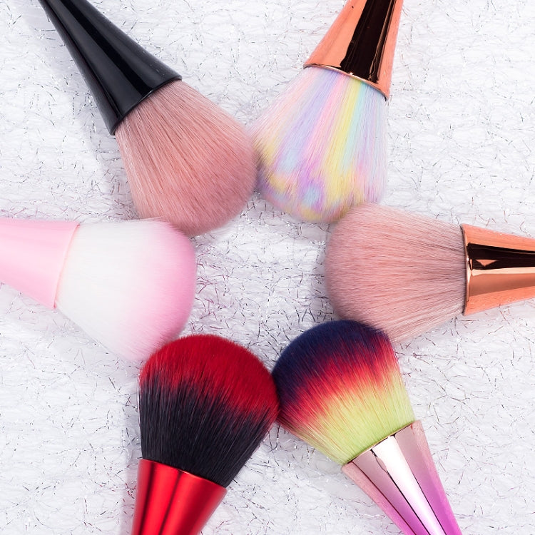 Nail Dust Cleaning Brush Nail Glitter Remover UV Gel Powder Removal Acrylic Nail Brushes Manicure Tools Rose Gold