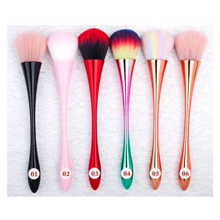 Nail Dust Cleaning Brush Nail Glitter Remover UV Gel Powder Removal Acrylic Nail Brushes Manicure Tools Rose Gold Large Caliber
