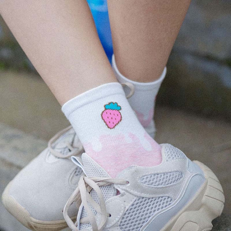 Creative Color Matching Fruit In Stockings Cotton Socks, Size:One Size