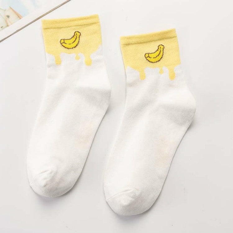 Creative Color Matching Fruit In Stockings Cotton Socks, Size:One Size