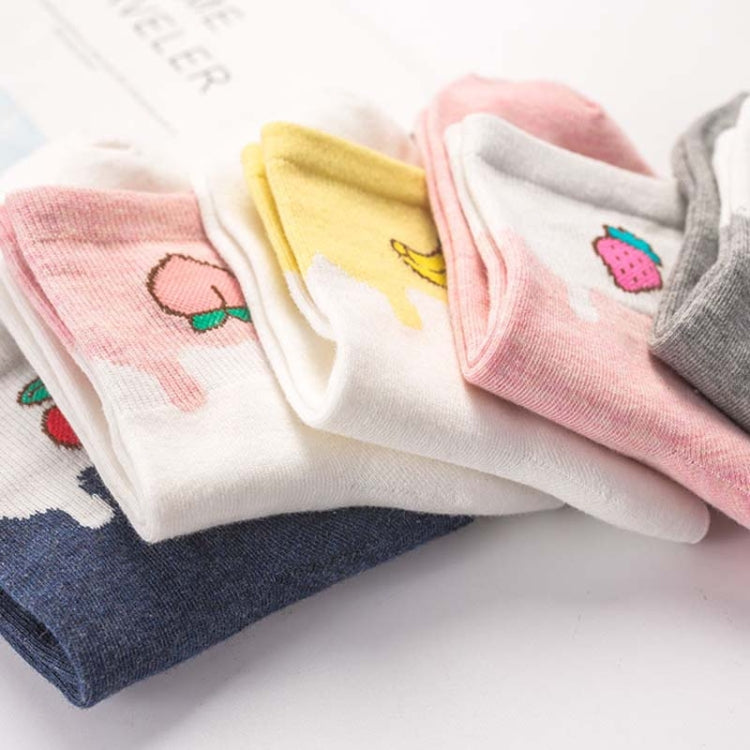 Creative Color Matching Fruit In Stockings Cotton Socks, Size:One Size