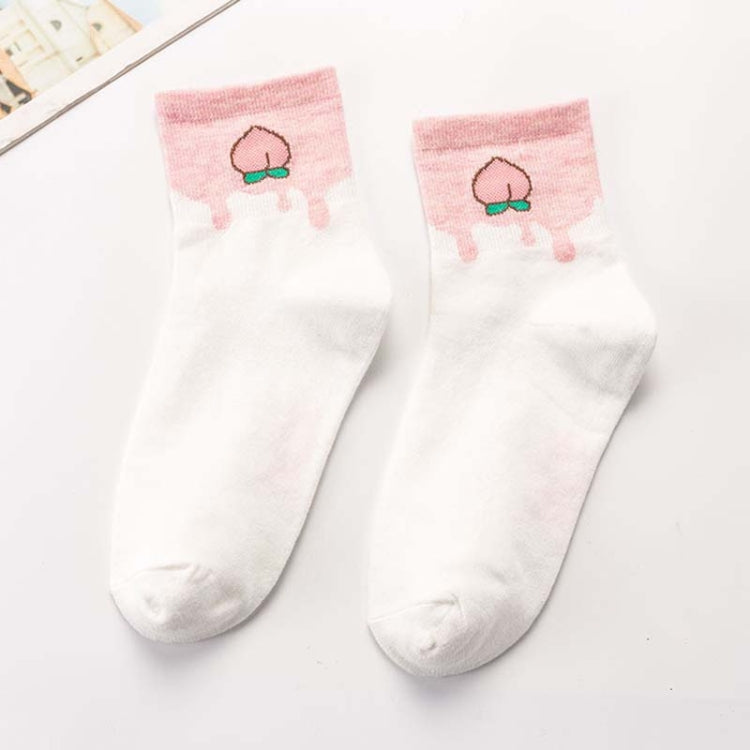 Creative Color Matching Fruit In Stockings Cotton Socks, Size:One Size