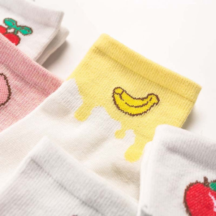 Creative Color Matching Fruit In Stockings Cotton Socks, Size:One Size
