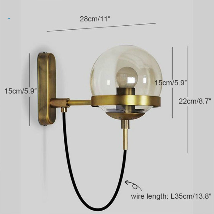 Personality Simple Glass Ball Staircase Corridor Wall Lamp