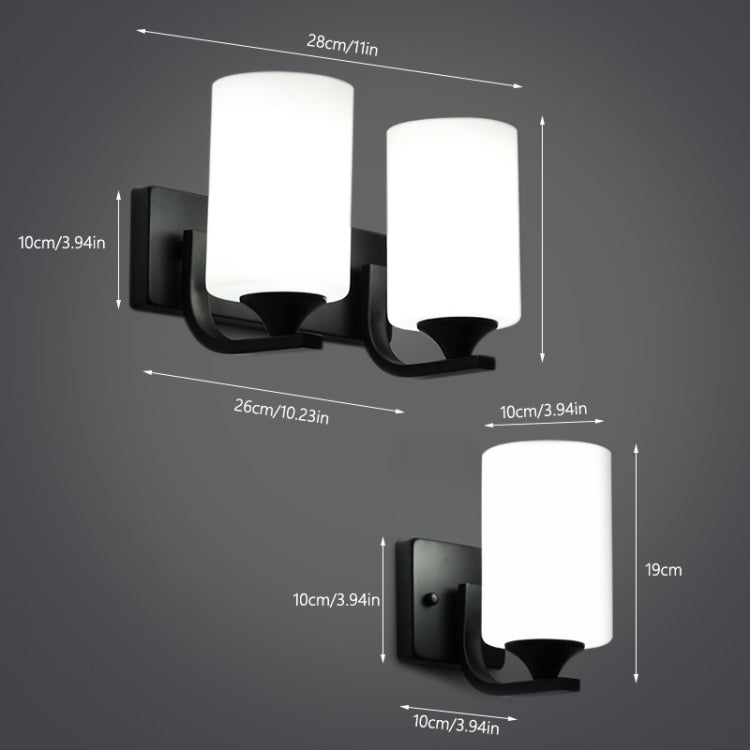 Double Head Retro Base Wall Lamp Bedside Reading Lamp Hotel Bedroom Corridor Light