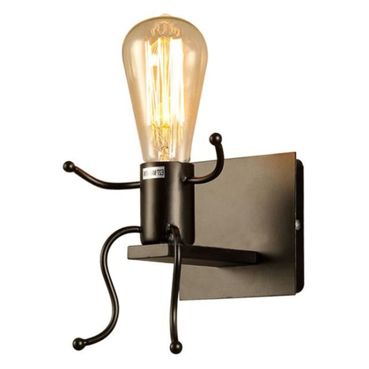 Personality Creative Retro Wrought Iron Villain Wall Lamp without Bulb