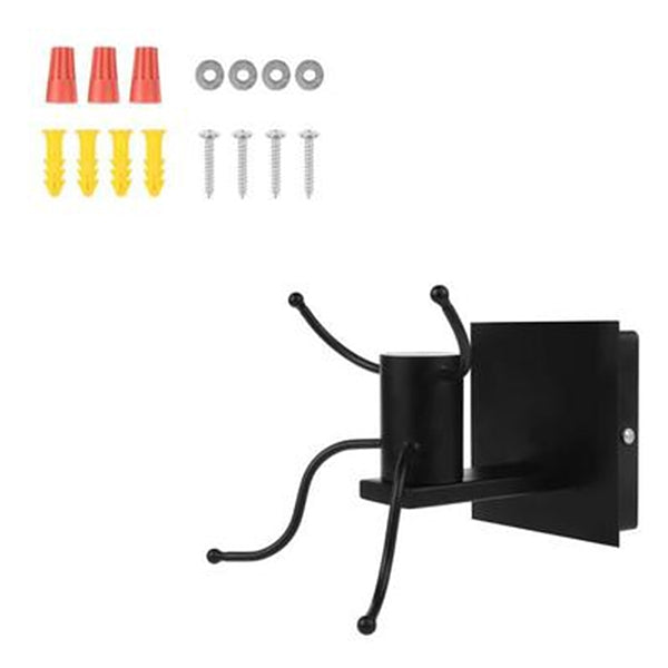 Personality Creative Retro Wrought Iron Villain Wall Lamp without Bulb