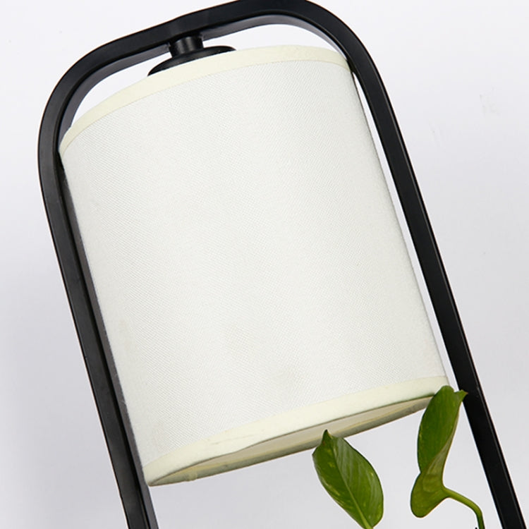 Creative Table Lamp Desk LED Lamp Bedside Reading Studying Bedroom Light Button Switch & 40W Tungsten Bulb(Black)
