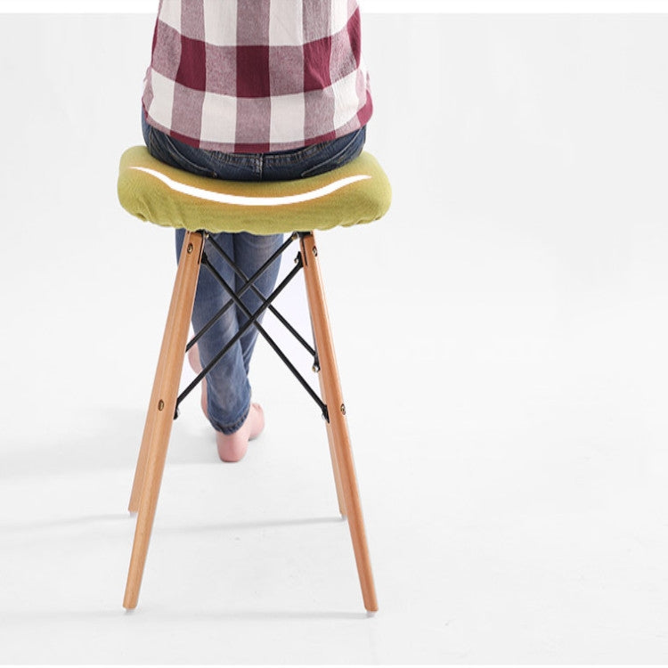 Solid Wood Stool Fabric Dining Stool Makeup Stool Fashion Creative Computer Stool Dressing Home Bench