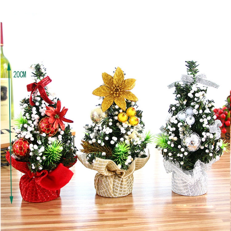 2 PCS Office Family Bedroom Desk Decorating Mini Christmas Tree Children Gifts
