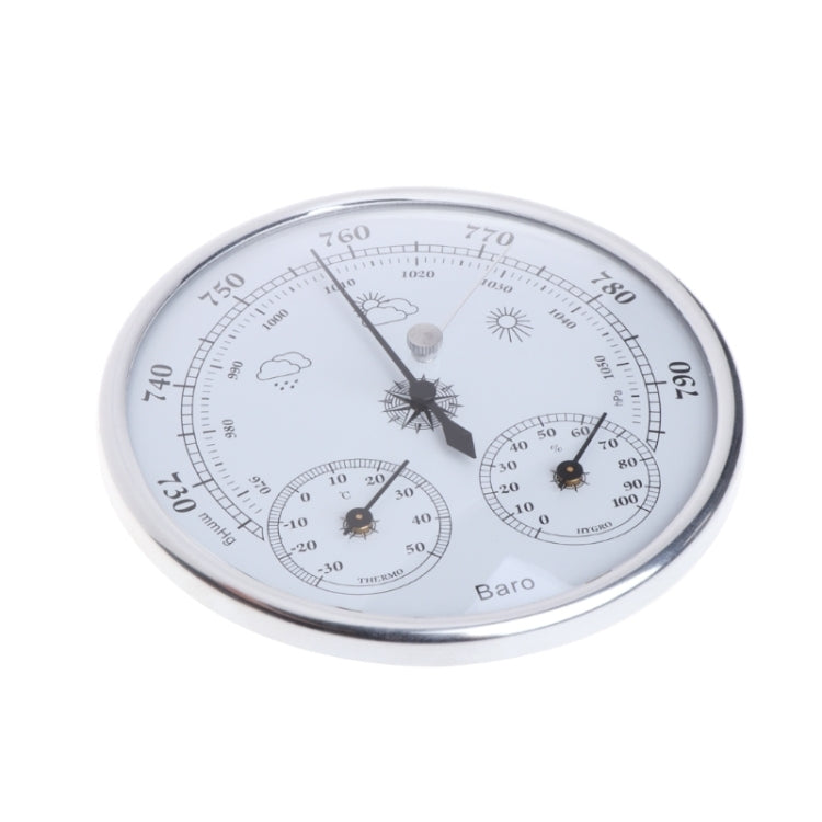THB9392 Wall Hanging Household Weather Station Barometer Thermometer Hygrometer, 128mm