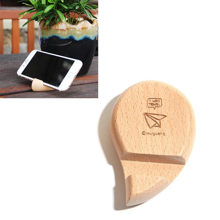 Creative Practical Car-mounted Handmade Wooden Logs Mobile Phone Holder Bracket(Aircraft)