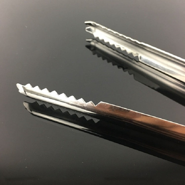 2 PCS Stainless Steel Light Body Small Sugar Clip Cube Sugar Clip Thickened Ice Clip, Specification:Stainless Steel 9 Inches