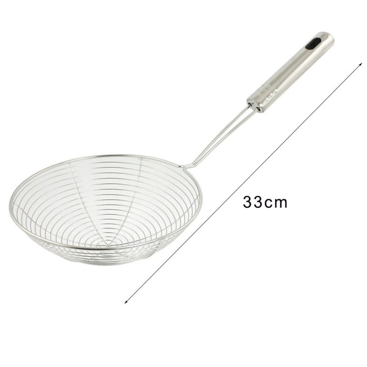 Kitchen Oval Fine Mesh Stainless Steel Cooking Oil Filter, Specifications:33cm