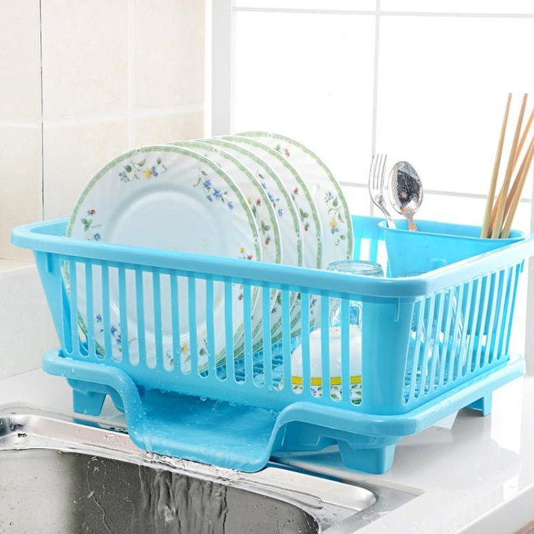 Kitchen Sink Dish Multi-function Drainer Drying Rack Kitchen Washing Holder Basket Organizer Green, Size:S, Style:Front Drainage
