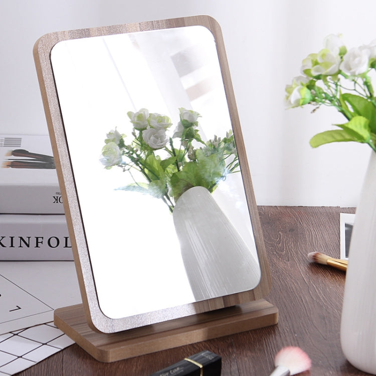2 PCS Solid Wood Makeup Decorative Mirror Vanity Mirror