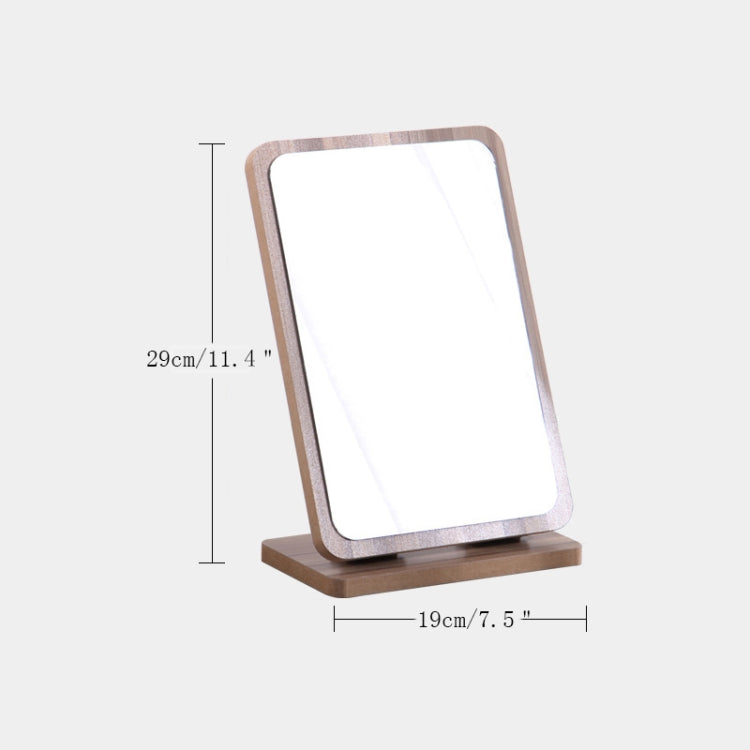 2 PCS Solid Wood Makeup Decorative Mirror Vanity Mirror