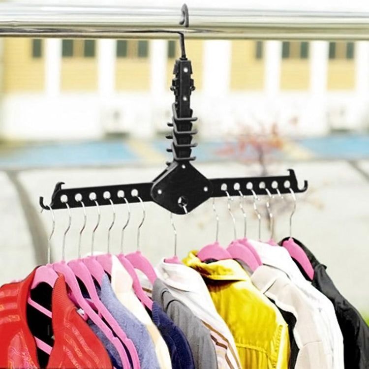 Space saving Magic Clothes tie Hanger Fold Closet Holder Hook Rack