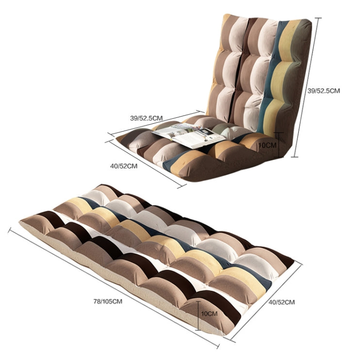 Lazy Sofa Single Bedroom Simple Modern Multi-function Folding Chair Living Room Balcony Leisure Sofa(large size)