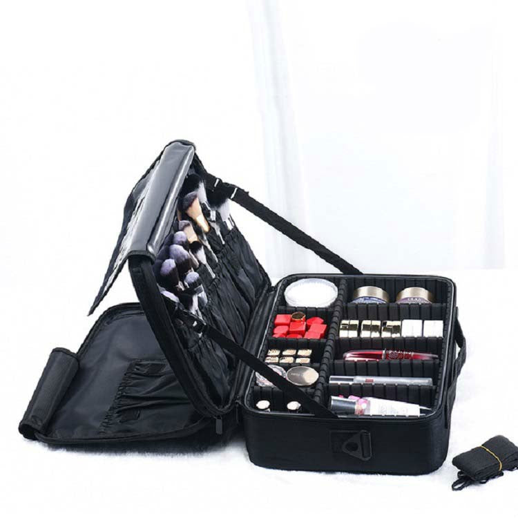 Makeup Bag Embroidery Manicure Portable Clapboard Toolbox, Size:Medium