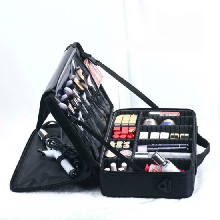 Makeup Bag Embroidery Manicure Portable Clapboard Toolbox, Size:Large