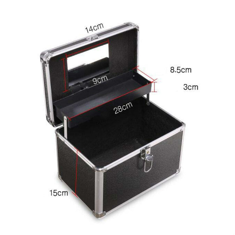 Cosmetics Multifunctional Storage Box Technician Foot Bath Toolbox, Size:Large(Beige Stationery)