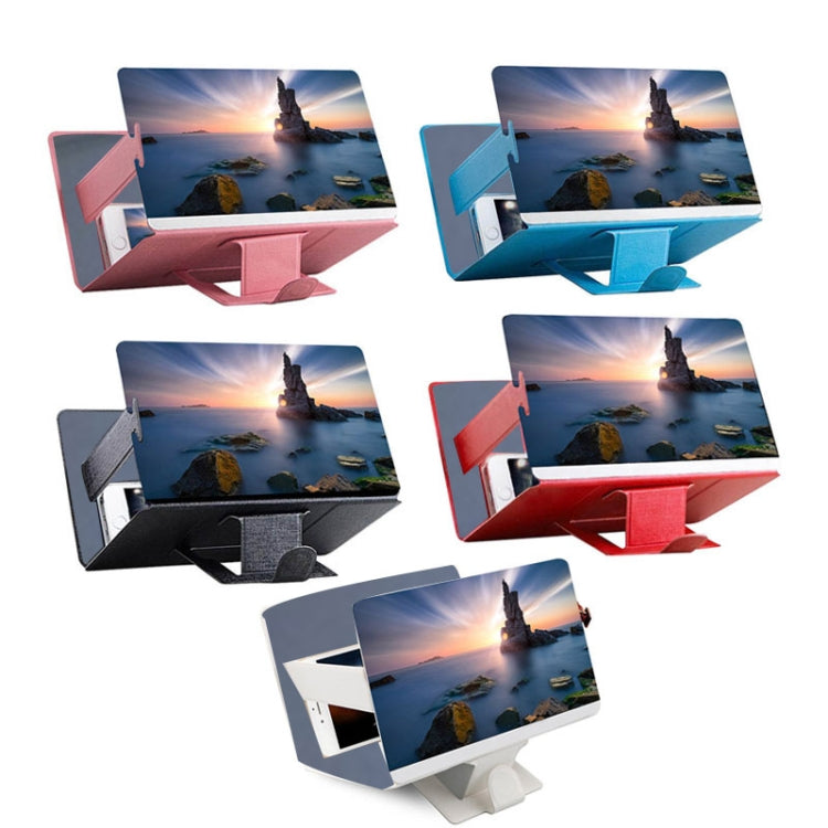 8 inch Universal Mobile Phone 3D Screen Amplifier HD Video Magnifying Glass Stand Bracket Holder