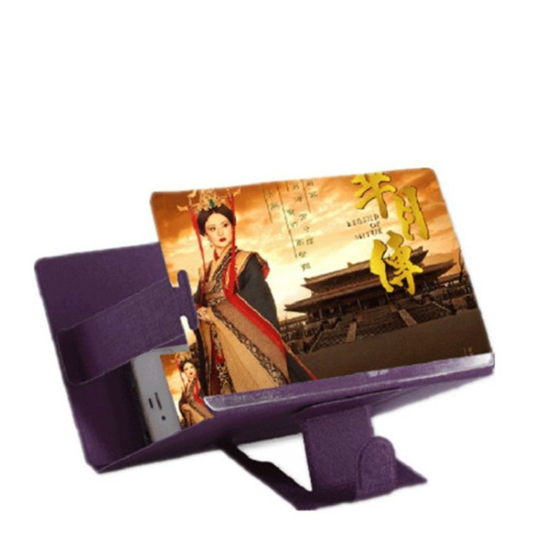 8 inch Universal Mobile Phone 3D Screen Amplifier HD Video Magnifying Glass Stand Bracket Holder