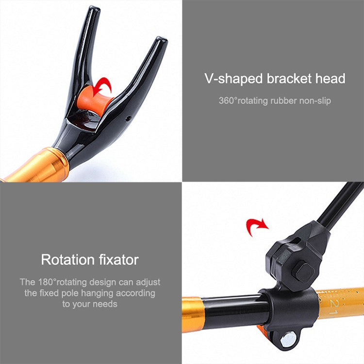 Vertical String Carbon Bracket Fishing Rod Bracket, Specification:1.7m