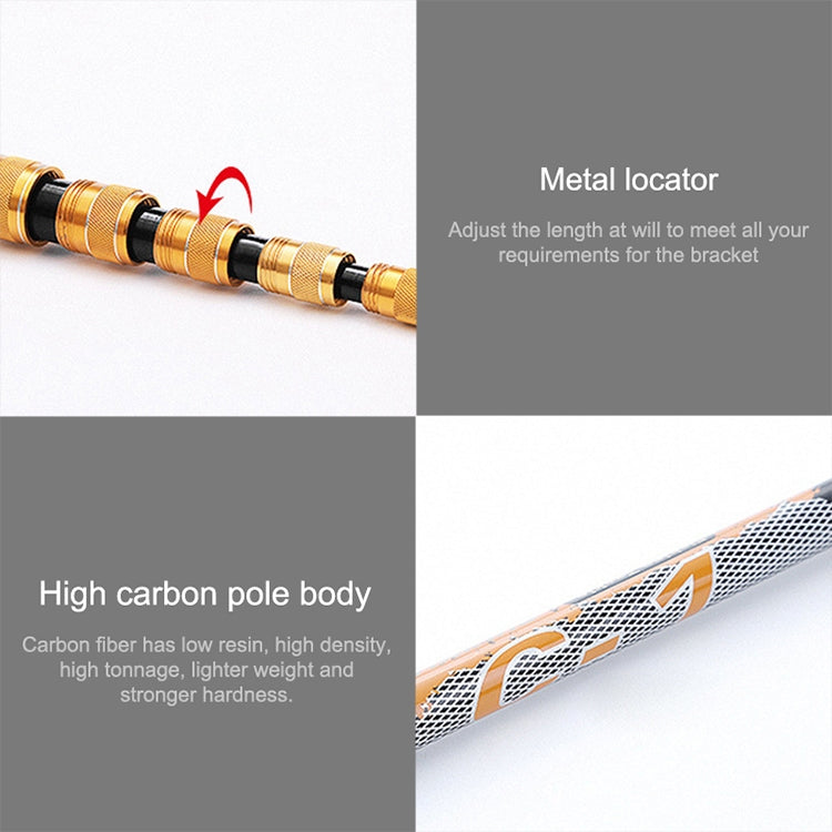 Vertical String Carbon Bracket Fishing Rod Bracket, Specification:2.1m
