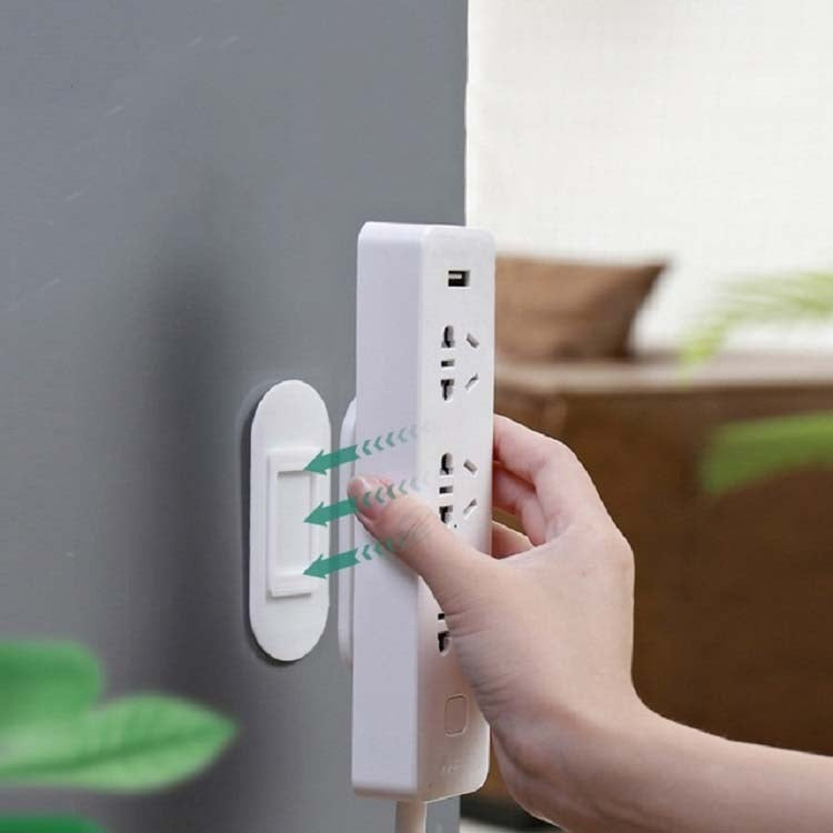 Outlet Holder Wall Mount Plug Board Socket Fixing Frame(White)