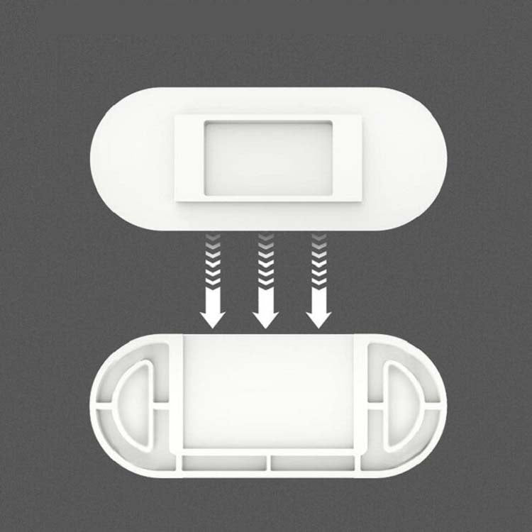 Outlet Holder Wall Mount Plug Board Socket Fixing Frame(White)
