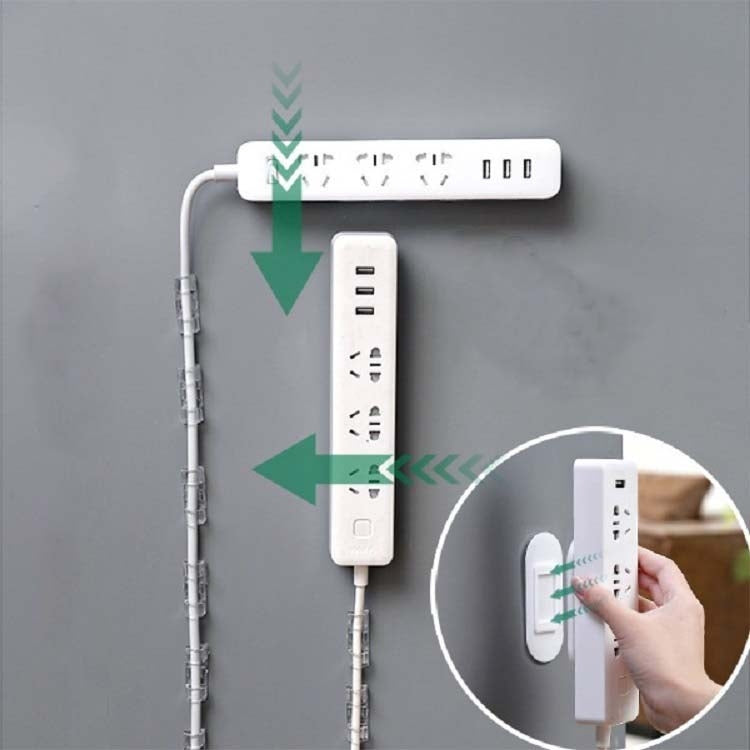 Outlet Holder Wall Mount Plug Board Socket Fixing Frame(White)