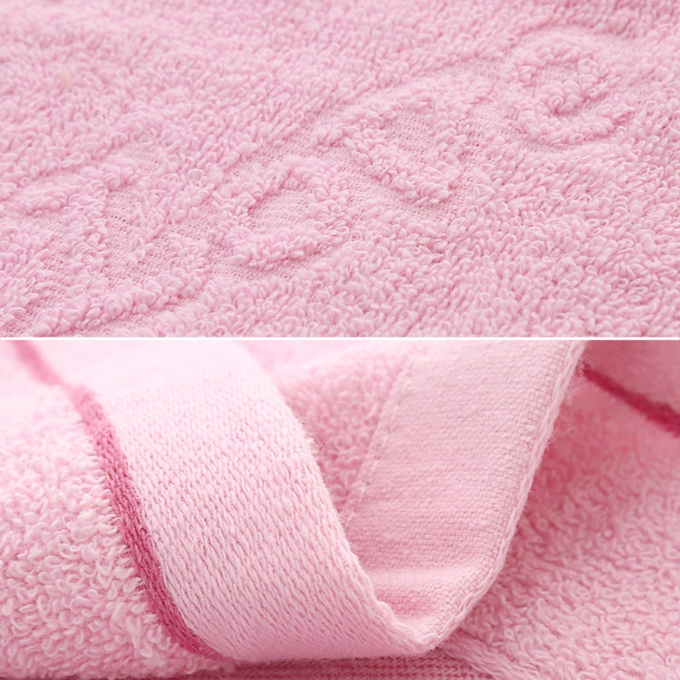 Cotton LOVE Peach Heart Face Towel Bathroom Face Absorbent Drying Cloth(Blue)