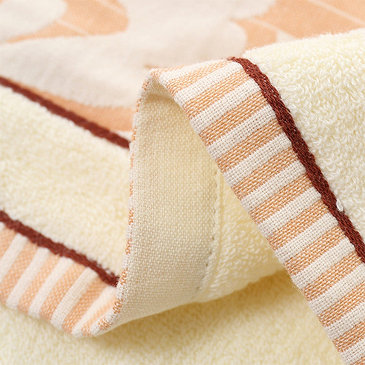 32-Strand Cotton Printed Towel(Pink)