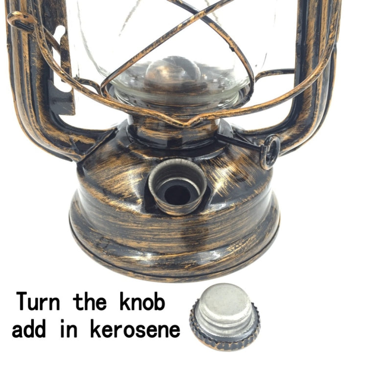 Retro  Kerosene Lantern Emergency Lamp Outdoor Camping Lamp Paraffin Lamp  Lamp Base Light