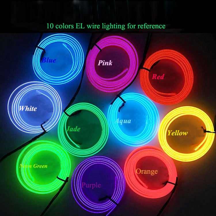 Flexible LED Light EL Wire String Strip Rope Glow Decor Neon Lamp USB Controlle 3M Energy Saving Mask Glasses Glow Line F277