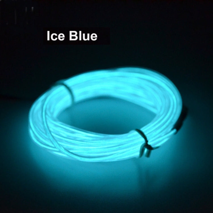 Flexible LED Light EL Wire String Strip Rope Glow Decor Neon Lamp USB Controlle 3M Energy Saving Mask Glasses Glow Line F277