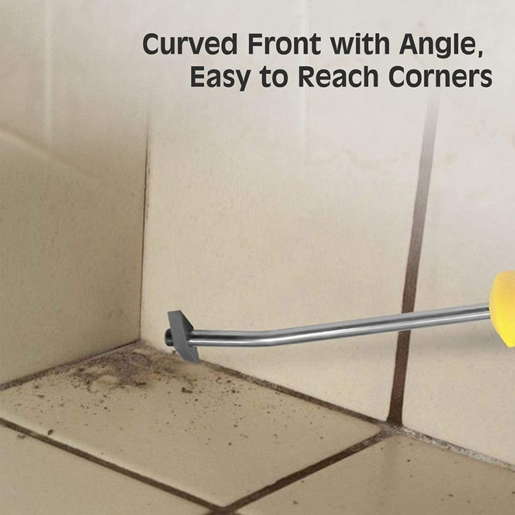 Tile Joint Cleaning Tool Alloy Joint Taper Tungsten Steel Slotting Device, Style:No. 1 Head