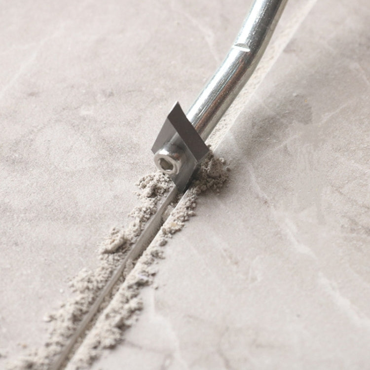 Tile Joint Cleaning Tool Alloy Joint Taper Tungsten Steel Slotting Device, Style:No. 3 Head
