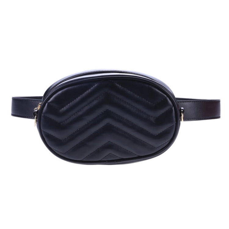 Mini Rhombic Round Waist Bag Women Luxury Leather Handbag