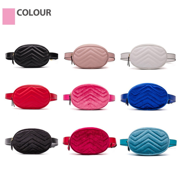 Mini Rhombic Round Waist Bag Women Luxury Leather Handbag