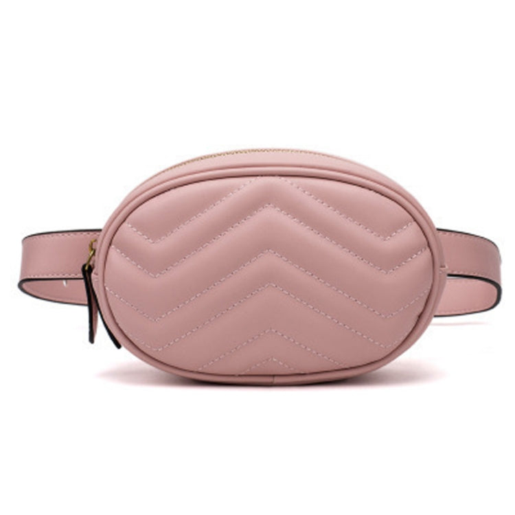 Mini Rhombic Round Waist Bag Women Luxury Leather Handbag
