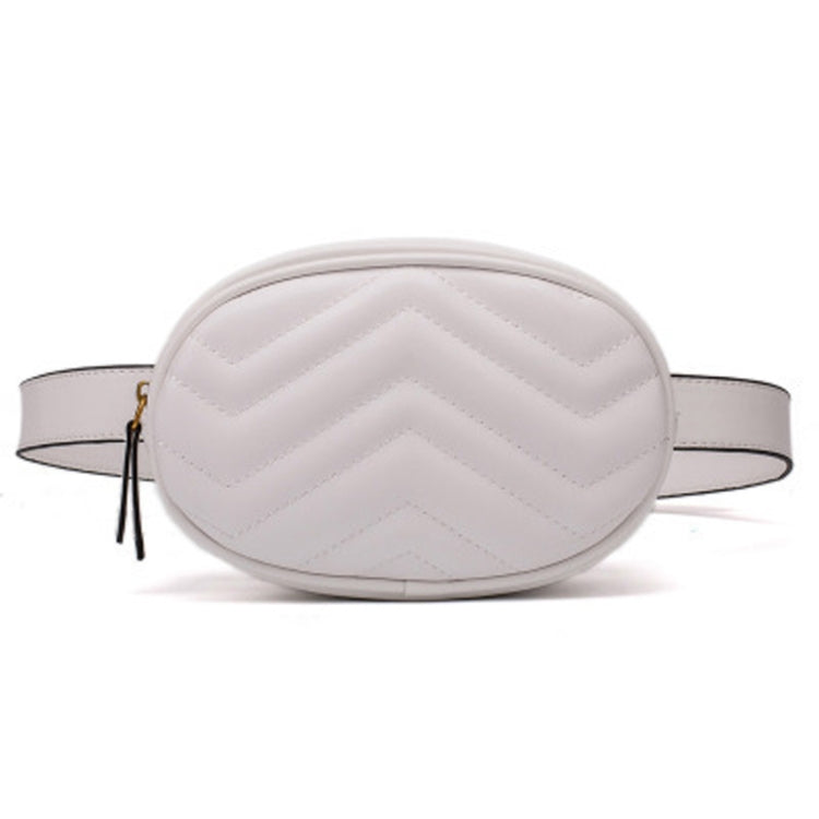 Mini Rhombic Round Waist Bag Women Luxury Leather Handbag