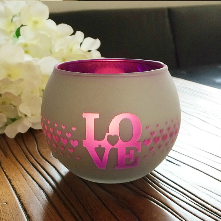 Mosaic Glass Candlestick Retro Ornaments Gift Bar Candle Cup Home Accessories