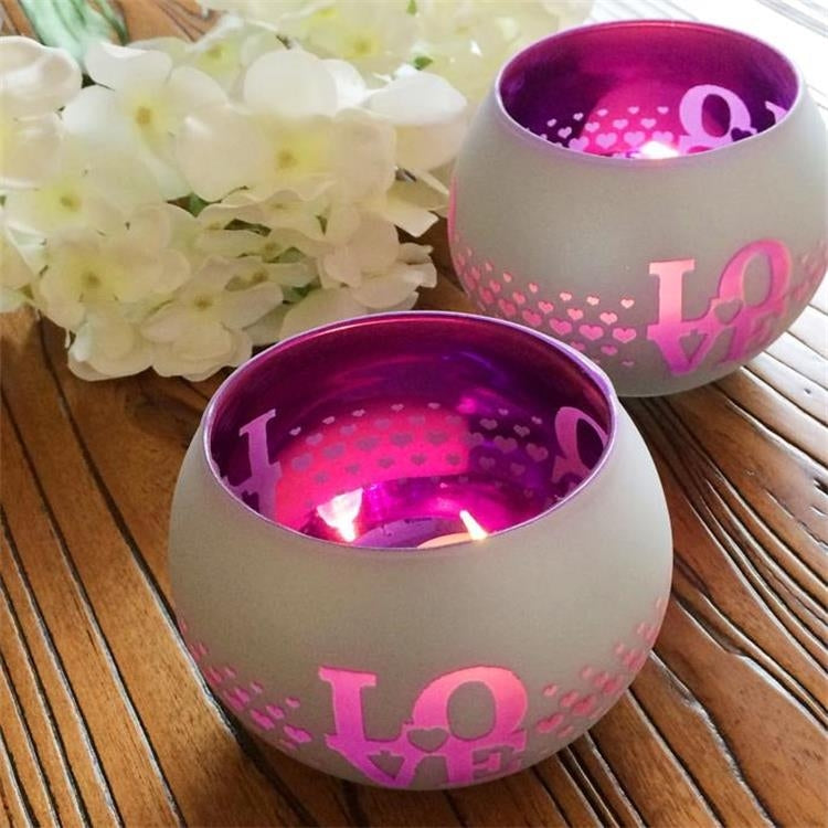 Mosaic Glass Candlestick Retro Ornaments Gift Bar Candle Cup Home Accessories