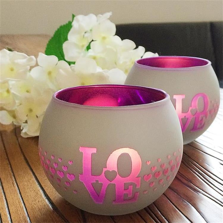 Mosaic Glass Candlestick Retro Ornaments Gift Bar Candle Cup Home Accessories